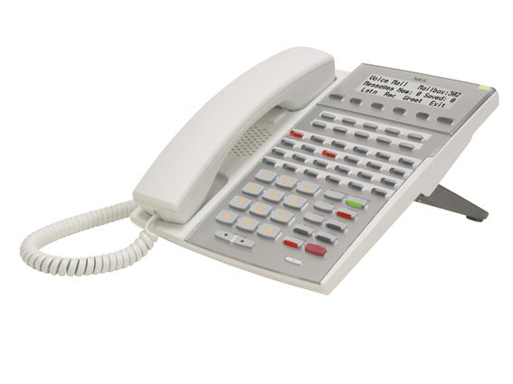 NEC DSX 34-Button Backlit Display Telephone with Speakerphone, White 1090026 - The Telecom Spot