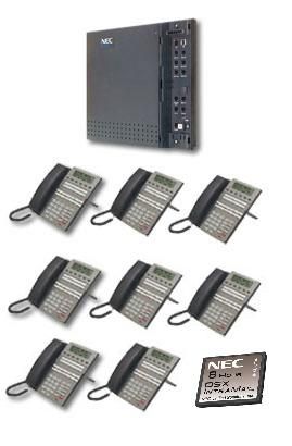 NEC DSX-40 Package with (8) DSX 22 Button Phones and Voicemail NEC-1090001-b1 - The Telecom Spot