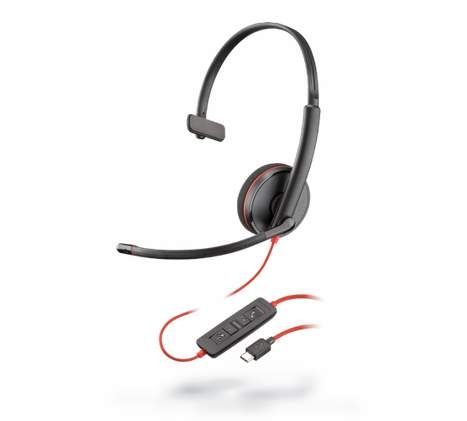 Plantronics Blackwire C3210 Mono Headset, USB-C 80S09A6 - The Telecom Spot