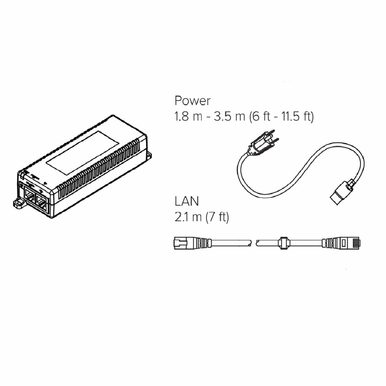 HP Poly 85X03AA | Trio C60 Power Supply Kit + CAT5