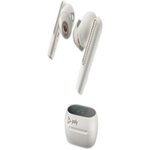Plantronics VOYAGER FREE 60 UC with basic charge case (computer & mobile) USB-C TRUE wireless earbuds (F60TR F60TL CBF60 BT700C) White World wide 7Y8L4AA - The Telecom Spot