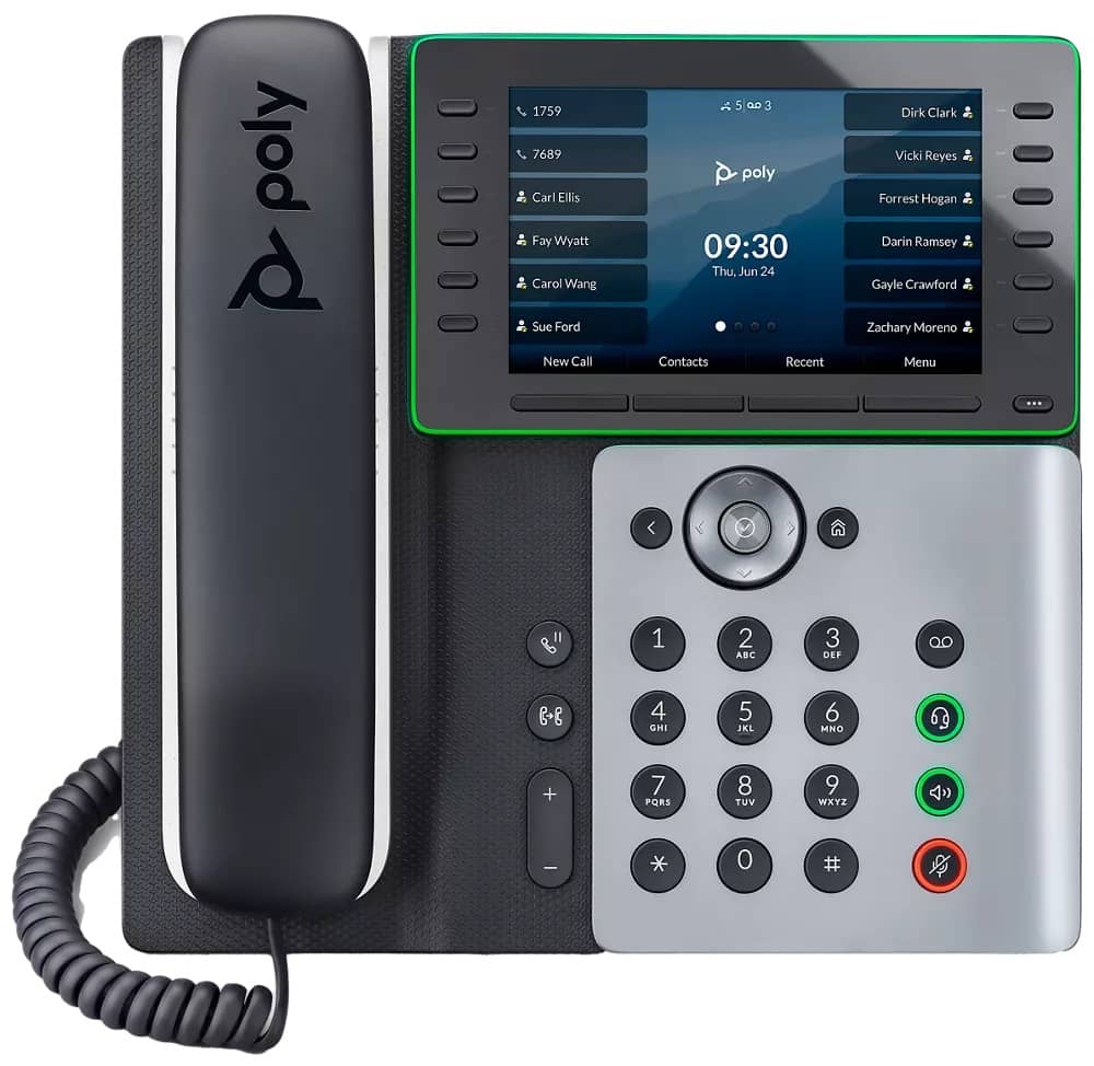 Poly Edge E550 Bluetooth Wi-Fi IP Phone 82M91AA - The Telecom Spot