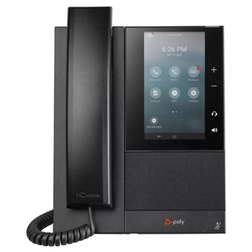 Polycom CCX 500 Business Media phone. Open SIP. Ships with NA power supply. 84C15AA#ABA - The Telecom Spot