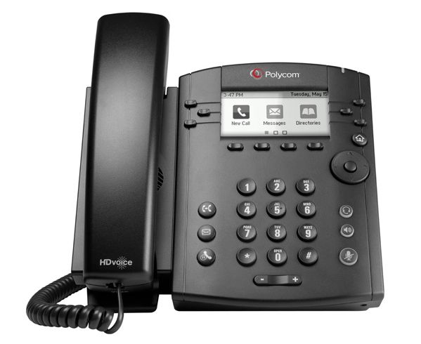 Polycom VVX 300 IP Phone PoE with Power Supply - New 2200-46135-001 - The Telecom Spot