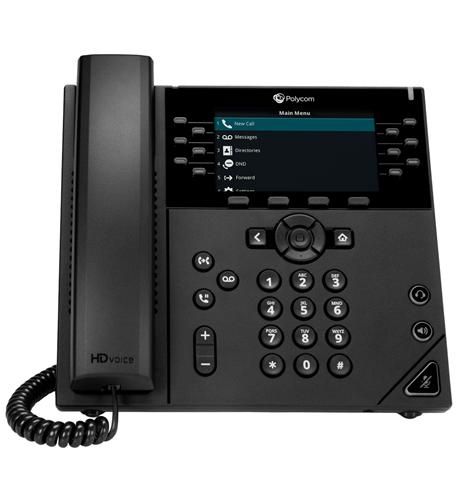 Polycom VVX 450 IP Desk Phone PoE (Refurbished) 2200-48840-025-RF - The Telecom Spot
