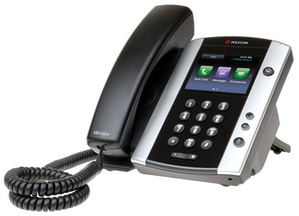 Polycom VVX 500 IP Phone PoE - New 2200-44500-025 - The Telecom Spot