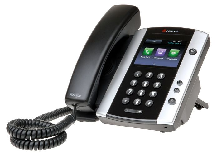 Polycom VVX 500 IP Phone PoE with Power Supply - New 2200-44500-001 - The Telecom Spot
