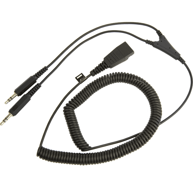 Quick Disconnect to Dual 3.5mm Jacks for PC 8734-599 - The Telecom Spot