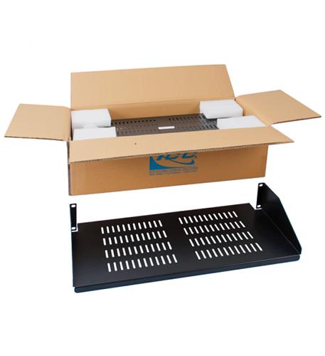 Rack Shelf 10in. Single-Sided Vented 2 RMS 2 Pack of ICCMSRSV10 ICCMSRSVC1 - The Telecom Spot