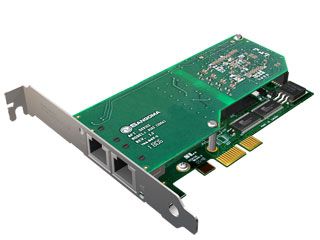 Sangoma A102DE Dual T1 PCIe Card w/Echo Cancellation A102-DEKIT - The Telecom Spot