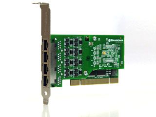 Sangoma A104D Quad Port T1/E1/J1 PCI Card w/Echo Cancellation A104-DKIT - The Telecom Spot