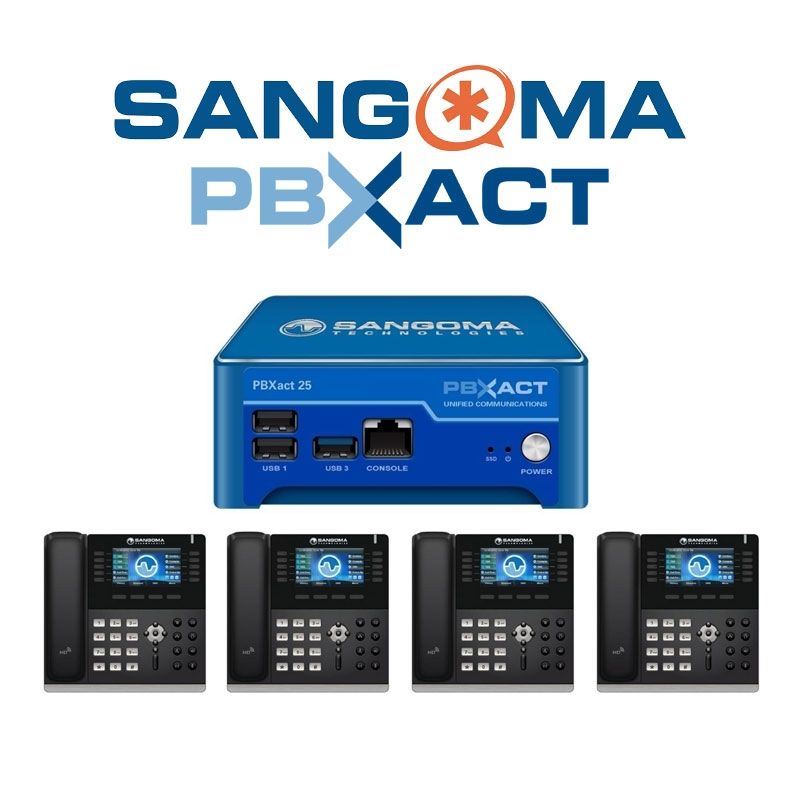Sangoma PBXact 25 + (4) s705 Phone System Bundle PBXT-UCS-0025/4-s705/BUN - The Telecom Spot