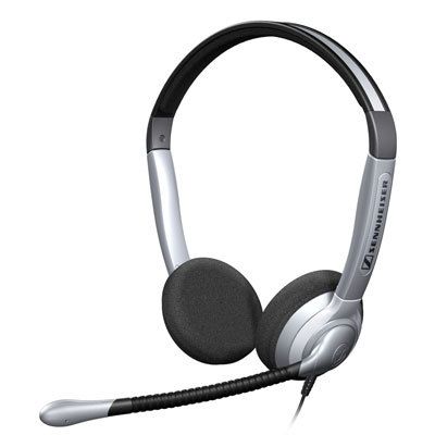 Sennheiser Over-the-Head Binaural Professional Communications Headset with Large Ear Caps (includes Noise Cancelling Microphone) SH350 - The Telecom Spot
