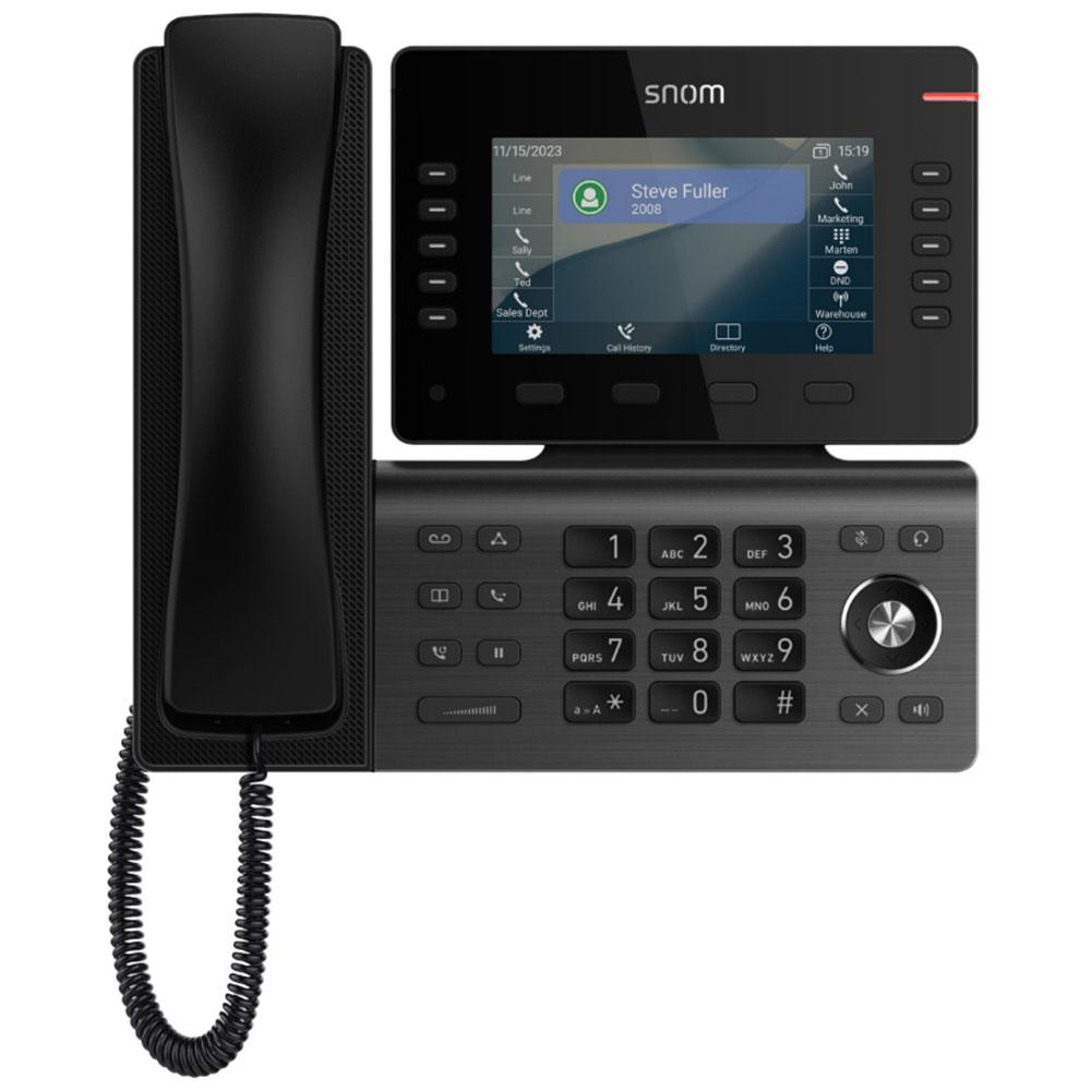 Snom D815WB IP Phone – 5” Color Display, 10 LED Keys, Gigabit Ethernet, Wi - Fi and Bluetooth 80-S258-00 - The Telecom Spot
