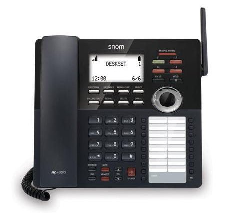Snom M18 KLE SIP DECT 4-Line Desk Phone M18-KLE - The Telecom Spot