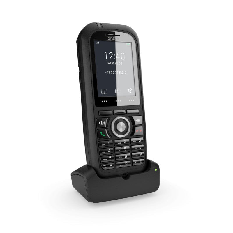 Snom M80 Ruggedized DECT Handset – IP65 Waterproof Shockproof Bluetooth Alarm Handset for Construction Sites & Outdoor Teams 00004424 - The Telecom Spot