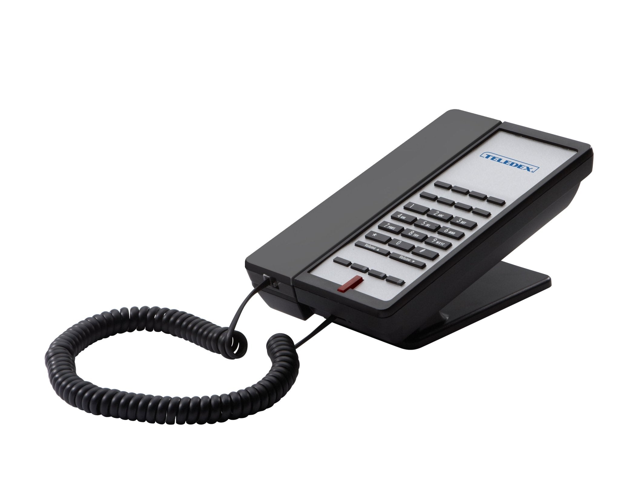 Teledex E100 Analog Phone Black EA011000S08D EA011000S08D - The Telecom Spot