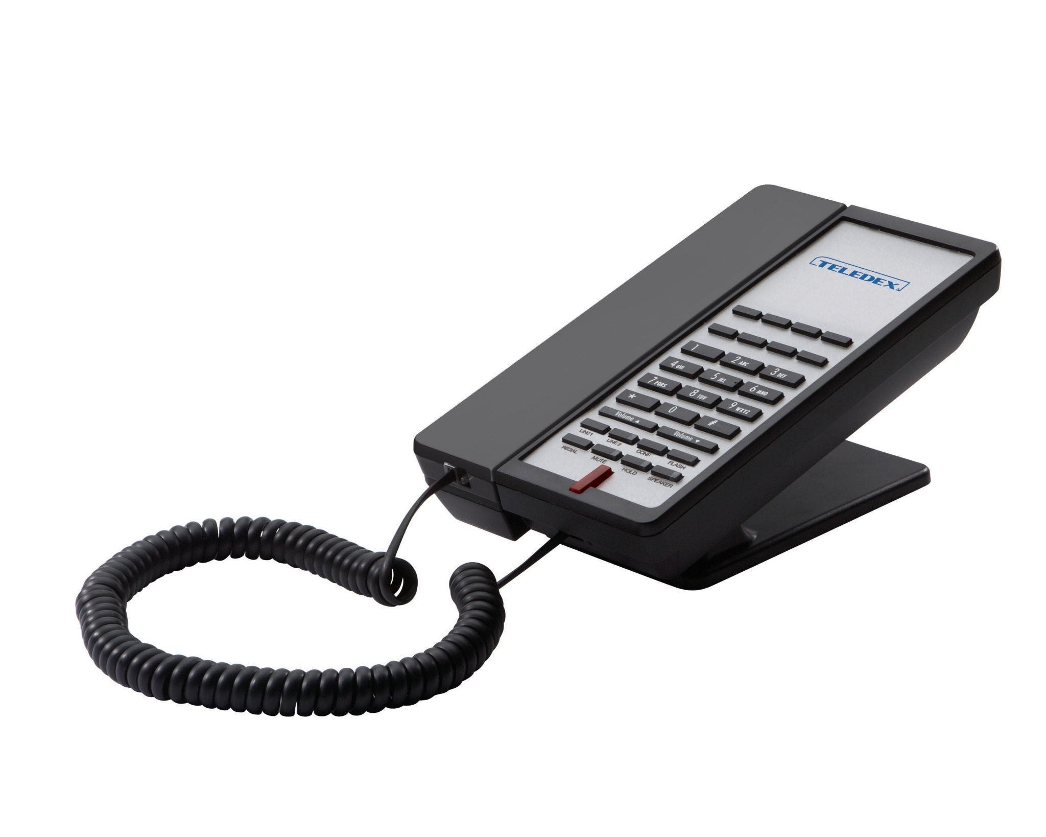 Teledex E200 Analog Phone Black EA012000S08D EA012000S08D - The Telecom Spot