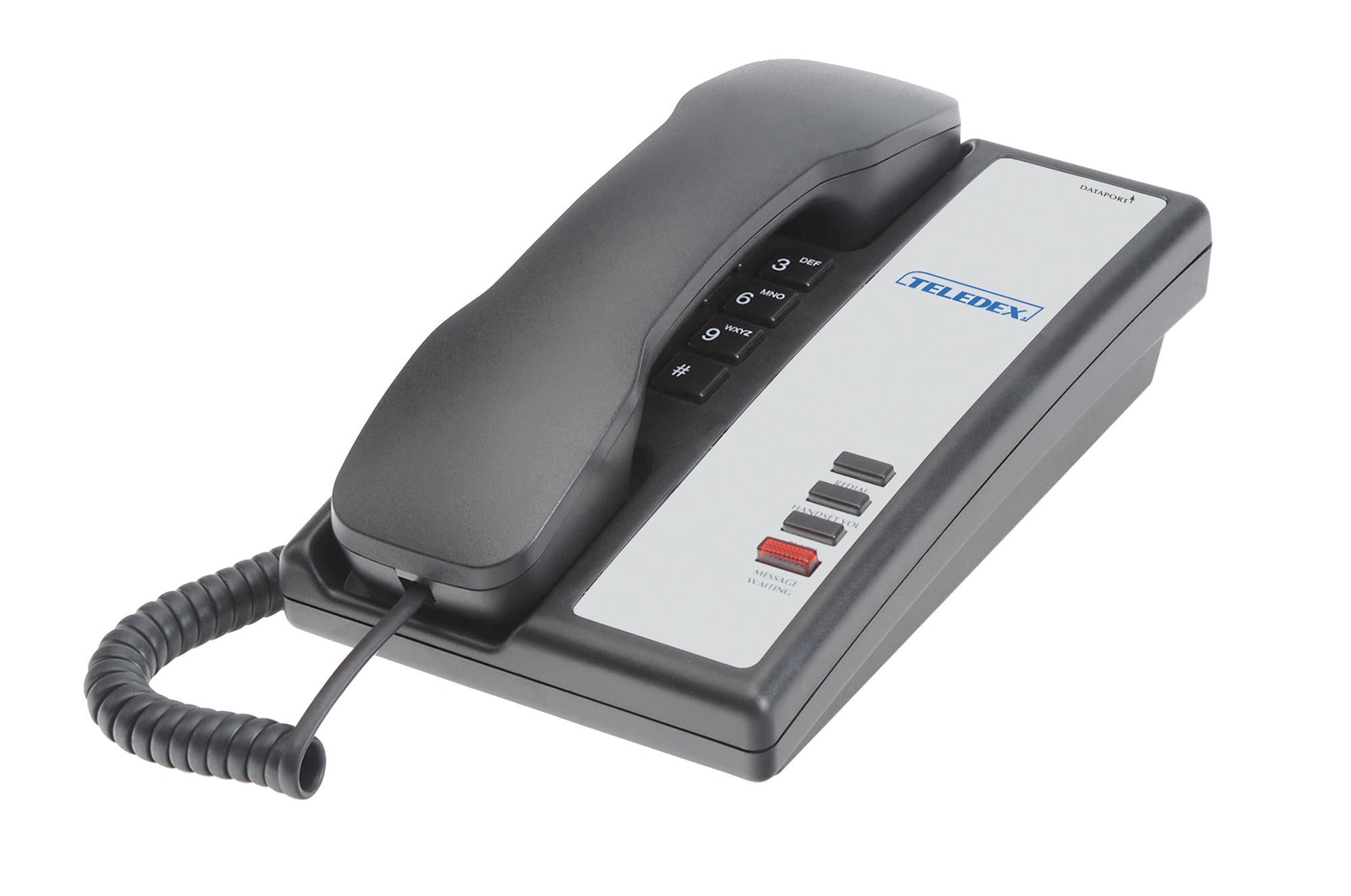Teledex Nugget Analog Phone Black NUG310391 NUG310391 - The Telecom Spot