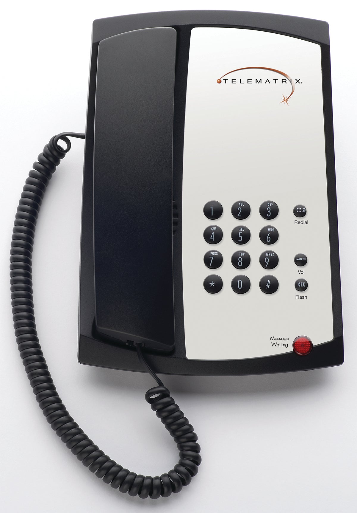 TeleMatrix 3100MWB Analog Phone Black 310391 310391 - The Telecom Spot