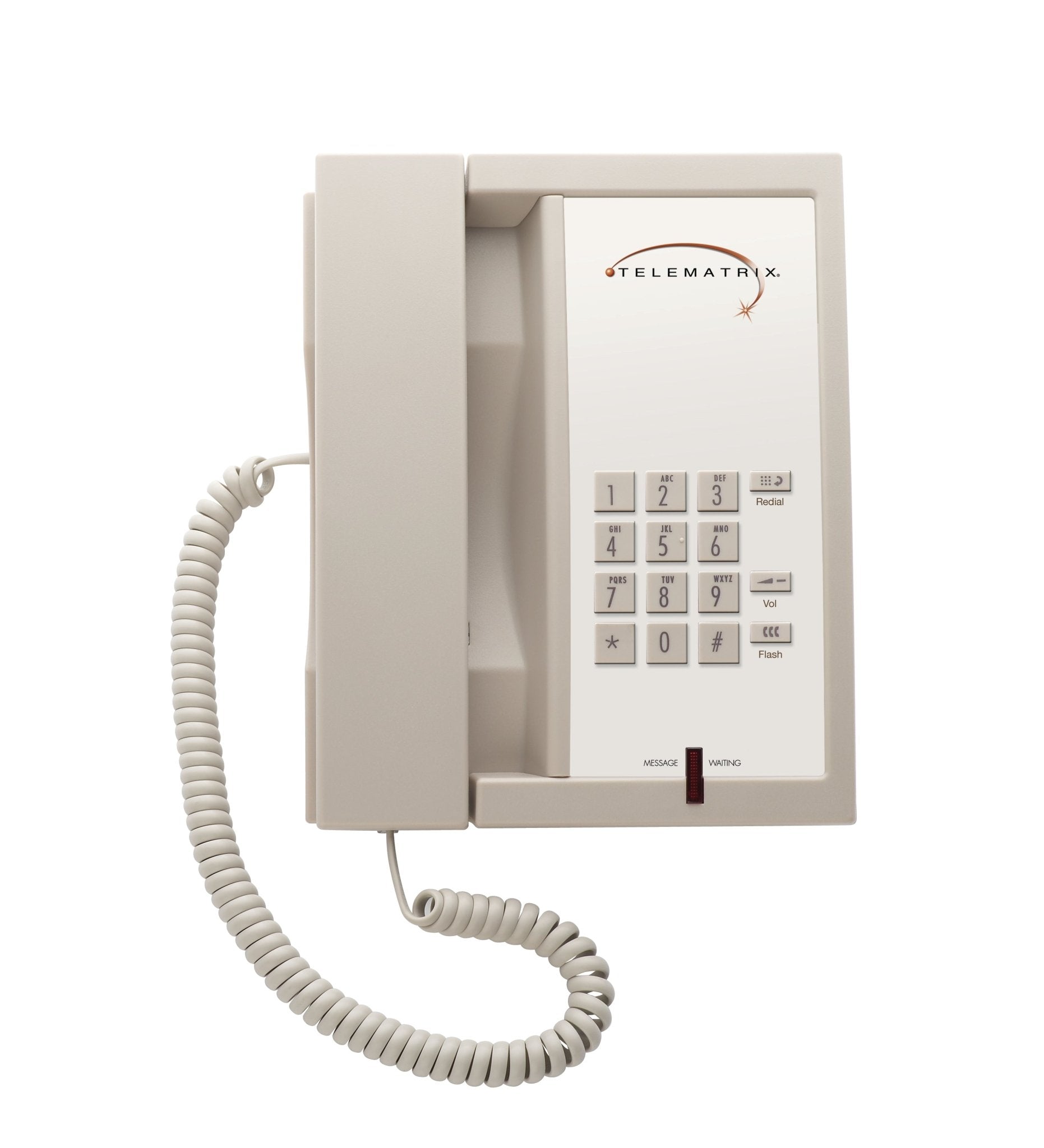TeleMatrix 3300MWB Analog Phone Ash 33039 33039 - The Telecom Spot