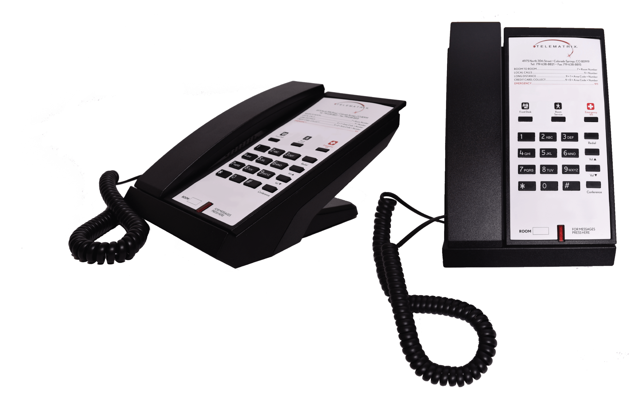 TeleMatrix 3500MW3 Analog Phone Black 35A110N3D 35A110N3D - The Telecom Spot