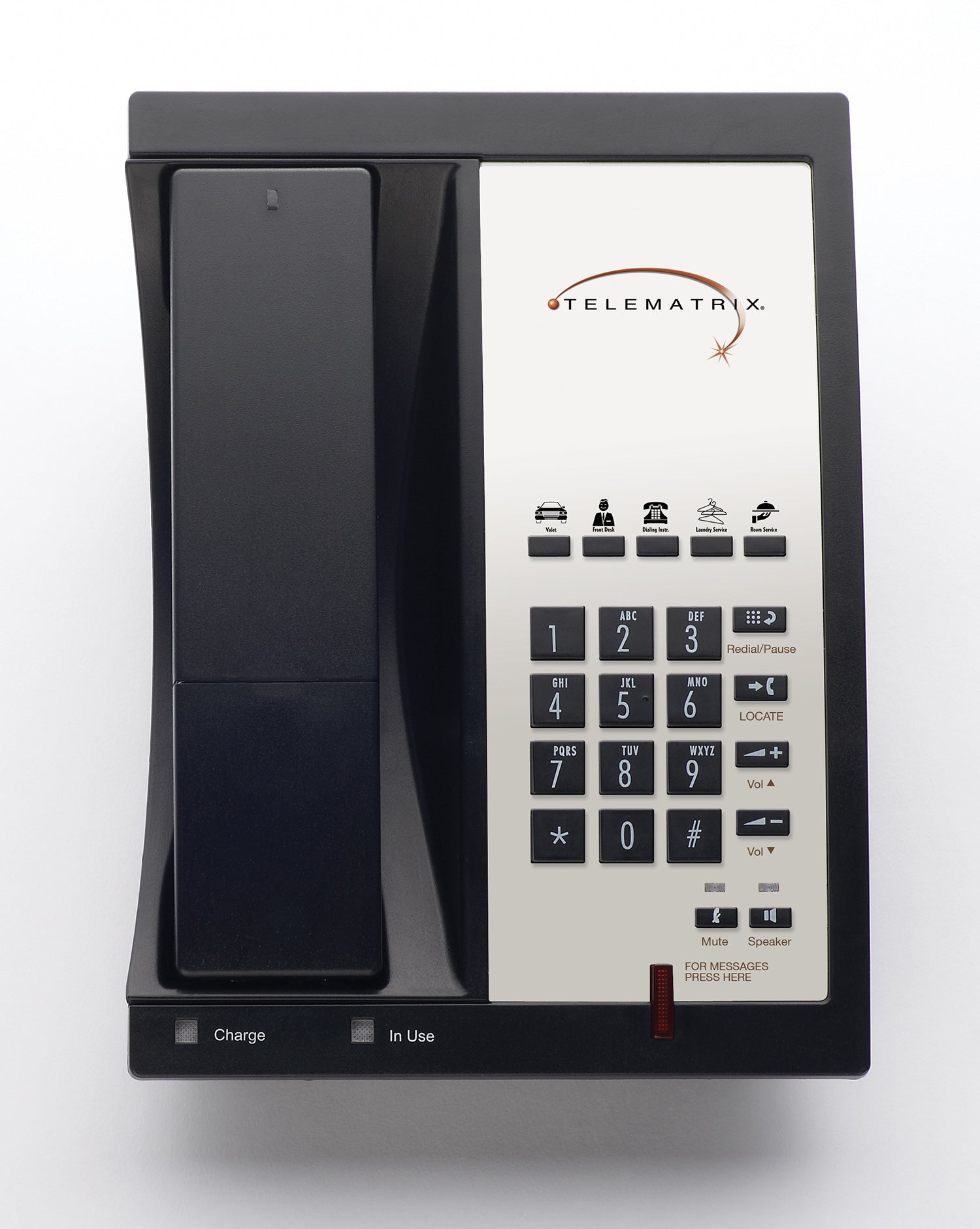 TeleMatrix 9600IPMWD5  VoIP Cordless Phone Black 96V11319S5D3 96V11319S5D3 - The Telecom Spot