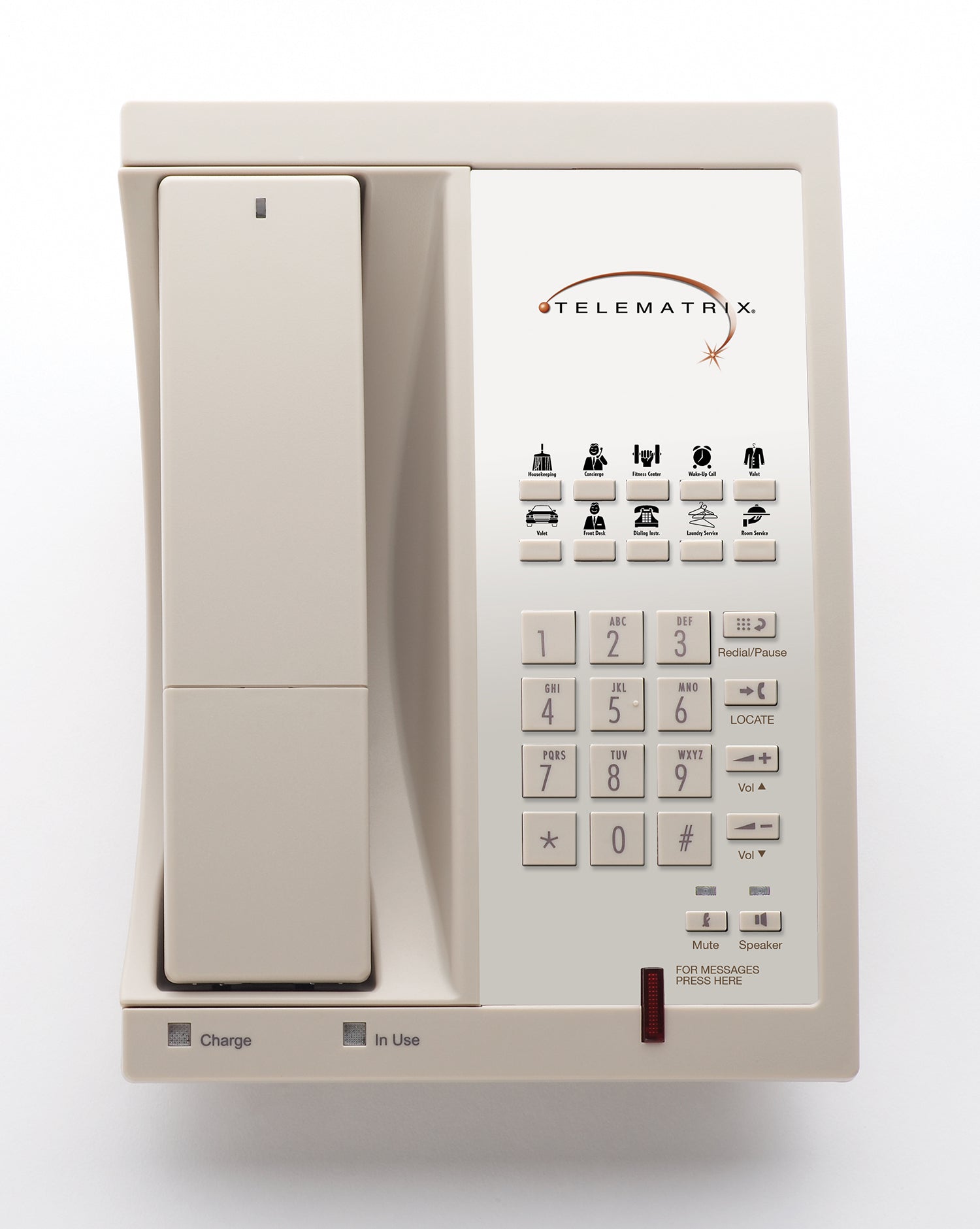 TeleMatrix 9600MWD  Analog Cordless Phone Ash 96559 - N 96559 - N - The Telecom Spot
