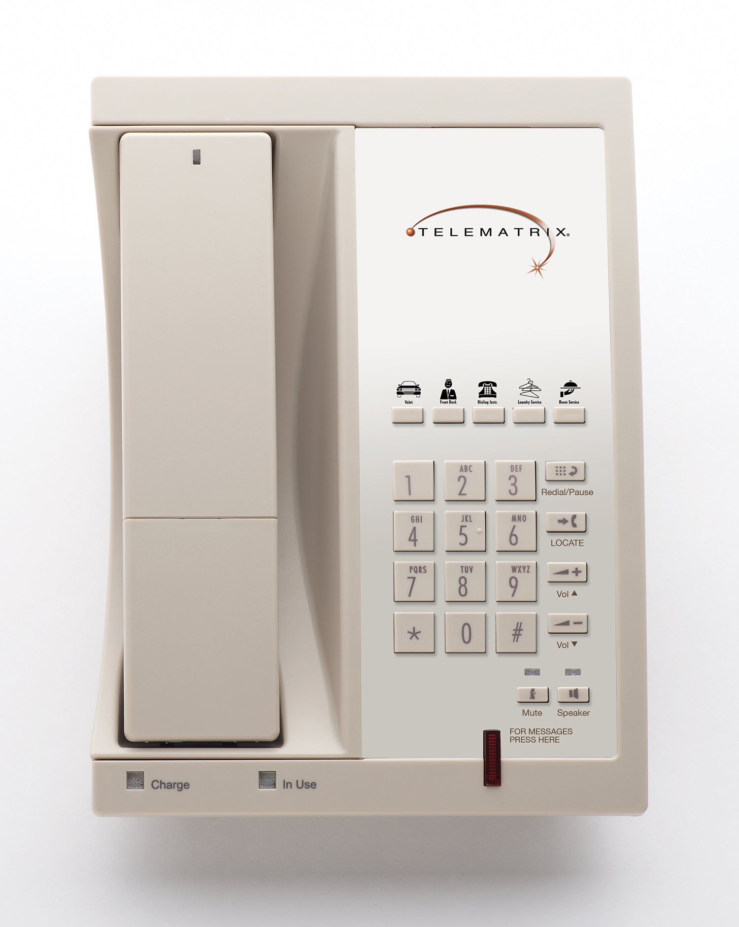 TeleMatrix 9600MWD5  Analog Cordless Phone Ash 96459 - N 96459 - N - The Telecom Spot