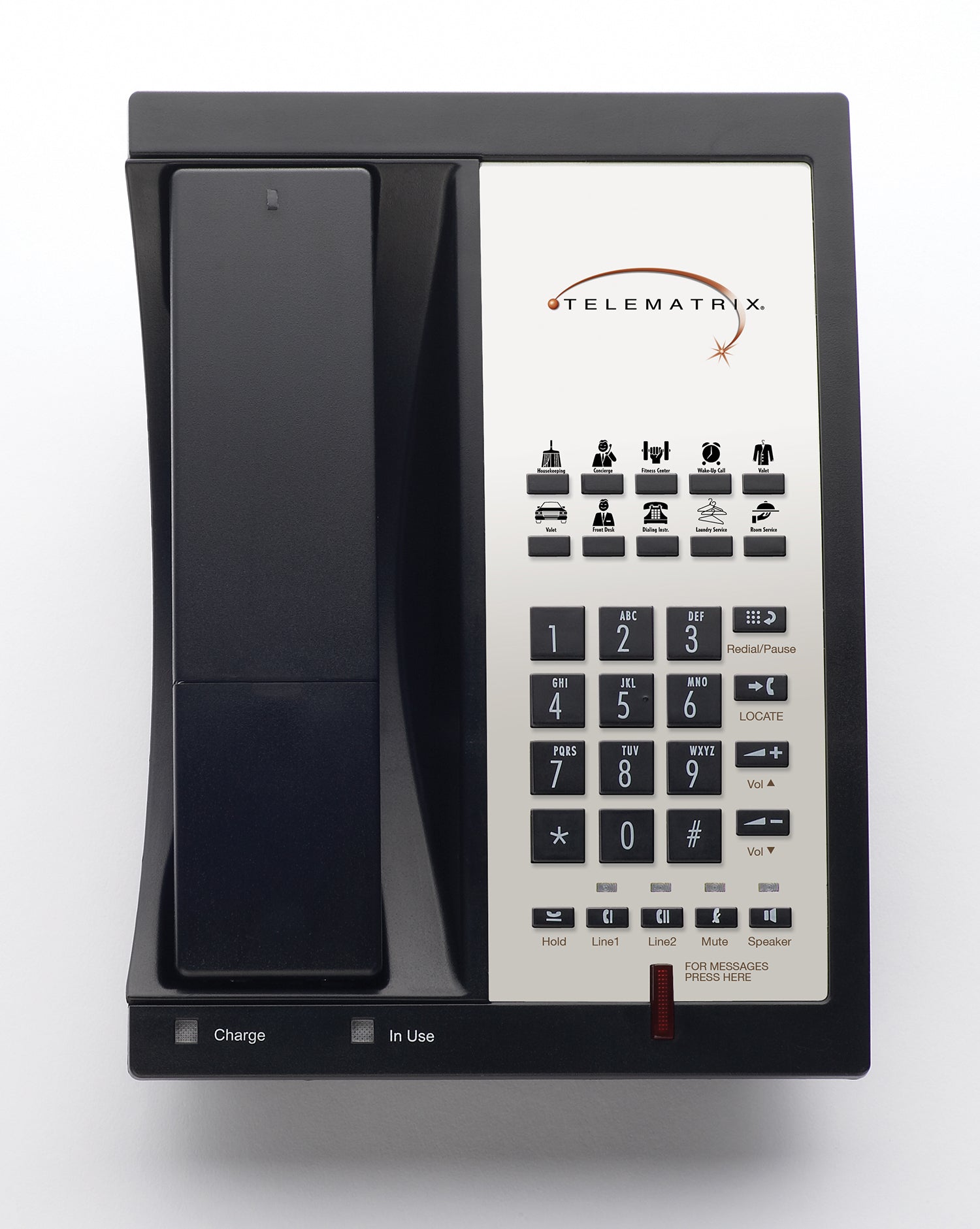 TeleMatrix 9602IPMWD VoIP Cordless Phone Black 96V12319S10D3 96V12319S10D3 - The Telecom Spot