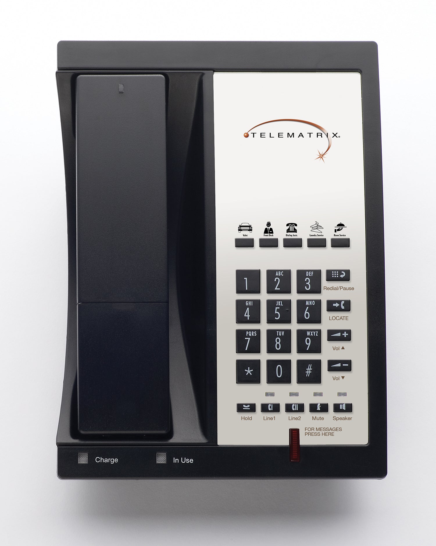 TeleMatrix 9602IPMWD5  VoIP Cordless Phone Black 96V12319S5D3 96V12319S5D3 - The Telecom Spot
