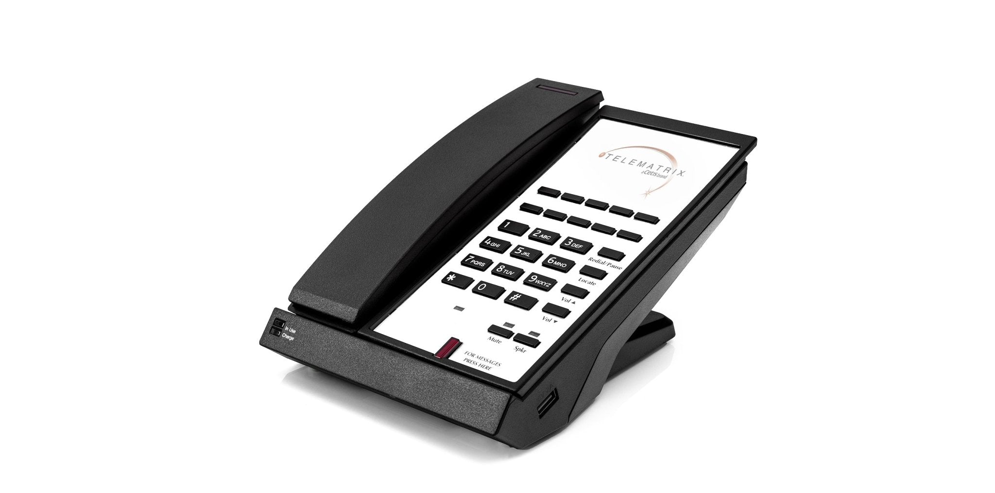 TeleMatrix 9700MWD Analog Cordless Phone Black 97A11319S10D 97A11319S10D - The Telecom Spot