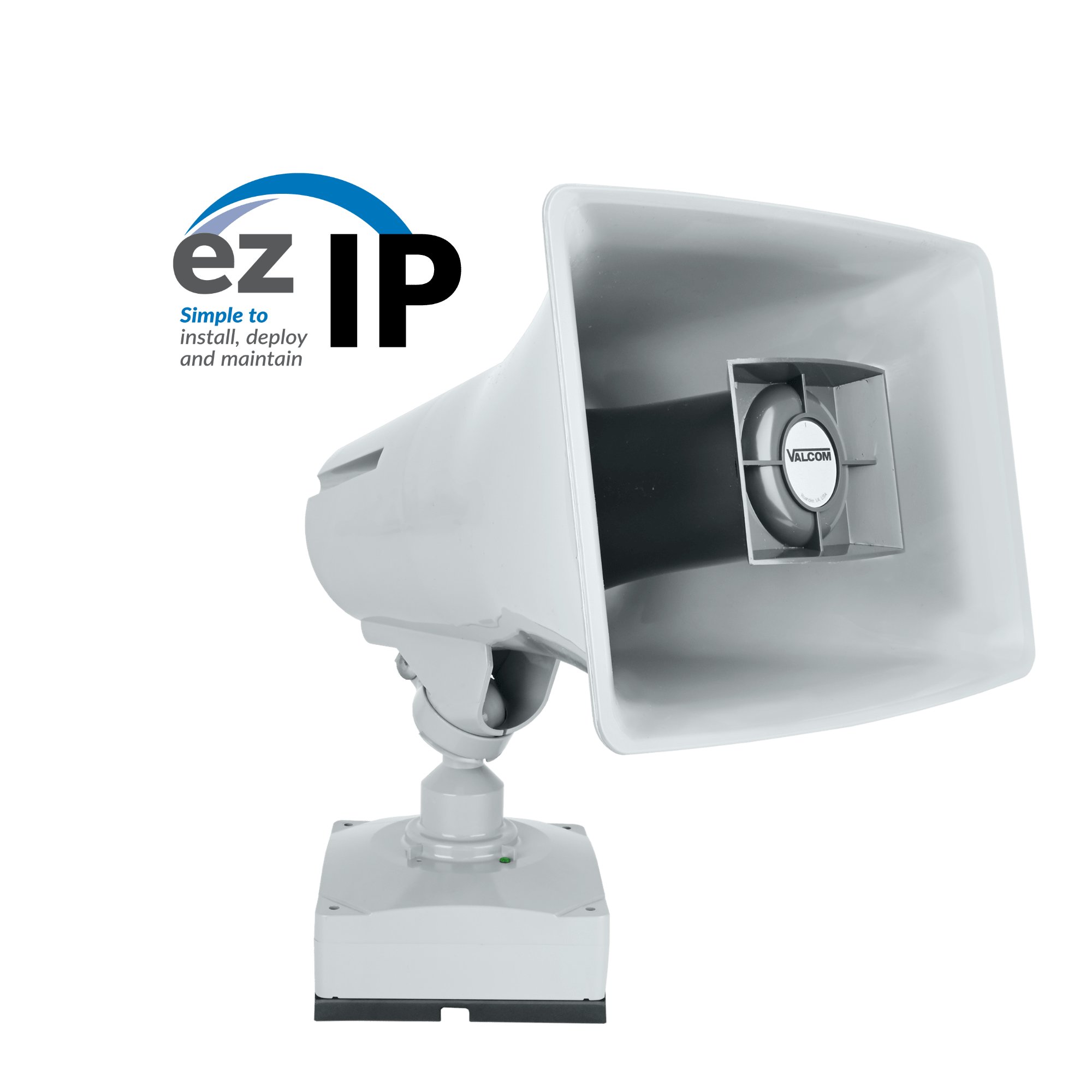Valcom EZ - HR15 - GY ezIP 15 - Watt High - Efficiency IP Paging Horn Speaker – Gray EZ-HR15-GY - The Telecom Spot