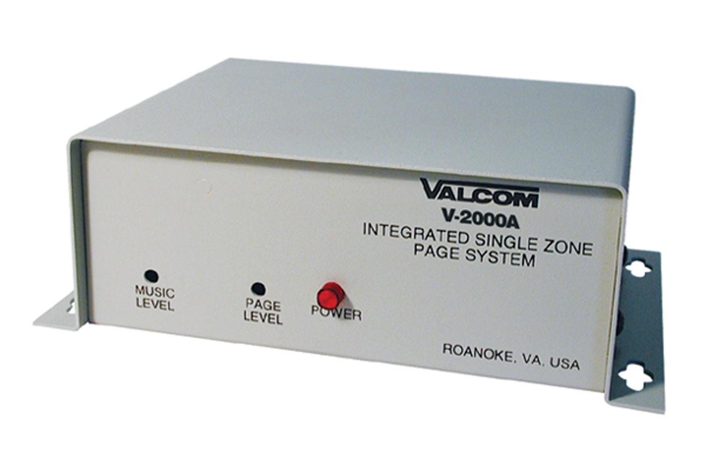 VALCOM Page Control - 1 Zone 1Way V-2000A - The Telecom Spot