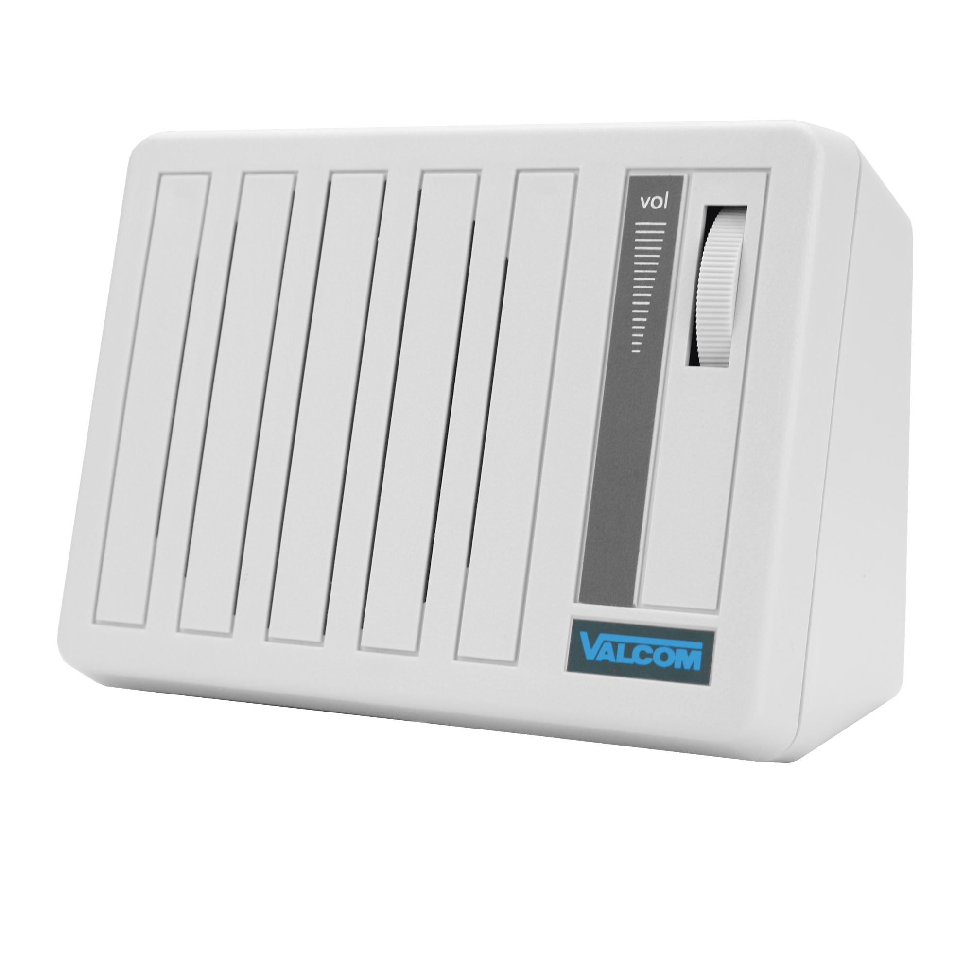 Valcom V - 762 - W Desk Top/Wall Spkr W/ Volume Control Talkback - White V-762-W - The Telecom Spot