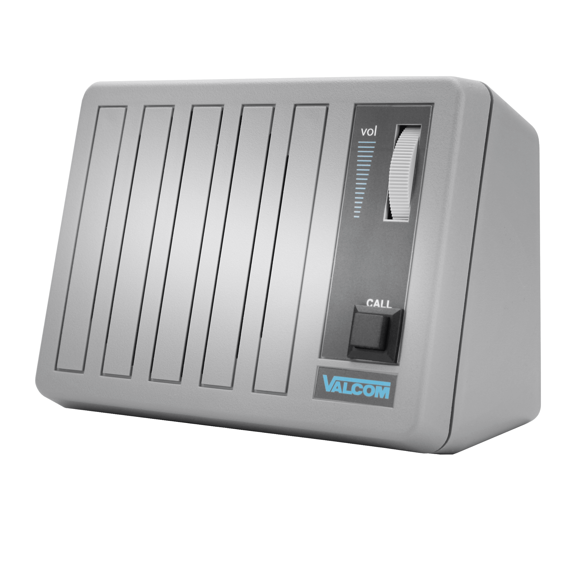Valcom V - 764 - GY Push Button Desk Top/Wall Skr W/ Vol. Control - Gray V-764-GY - The Telecom Spot