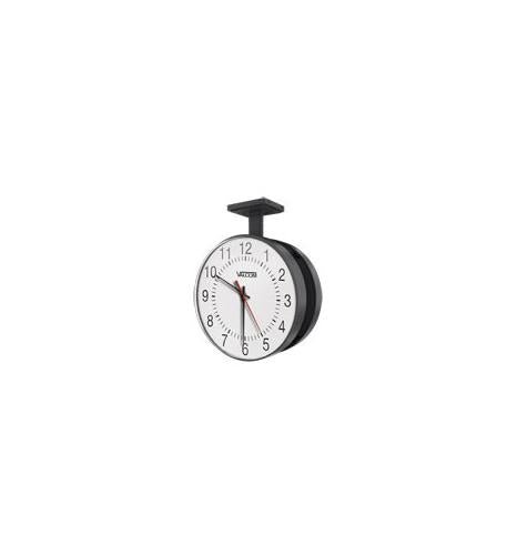 Valcom V - AW16B 16 Round Wireless Clock, Black, Surface V-AW16B - The Telecom Spot