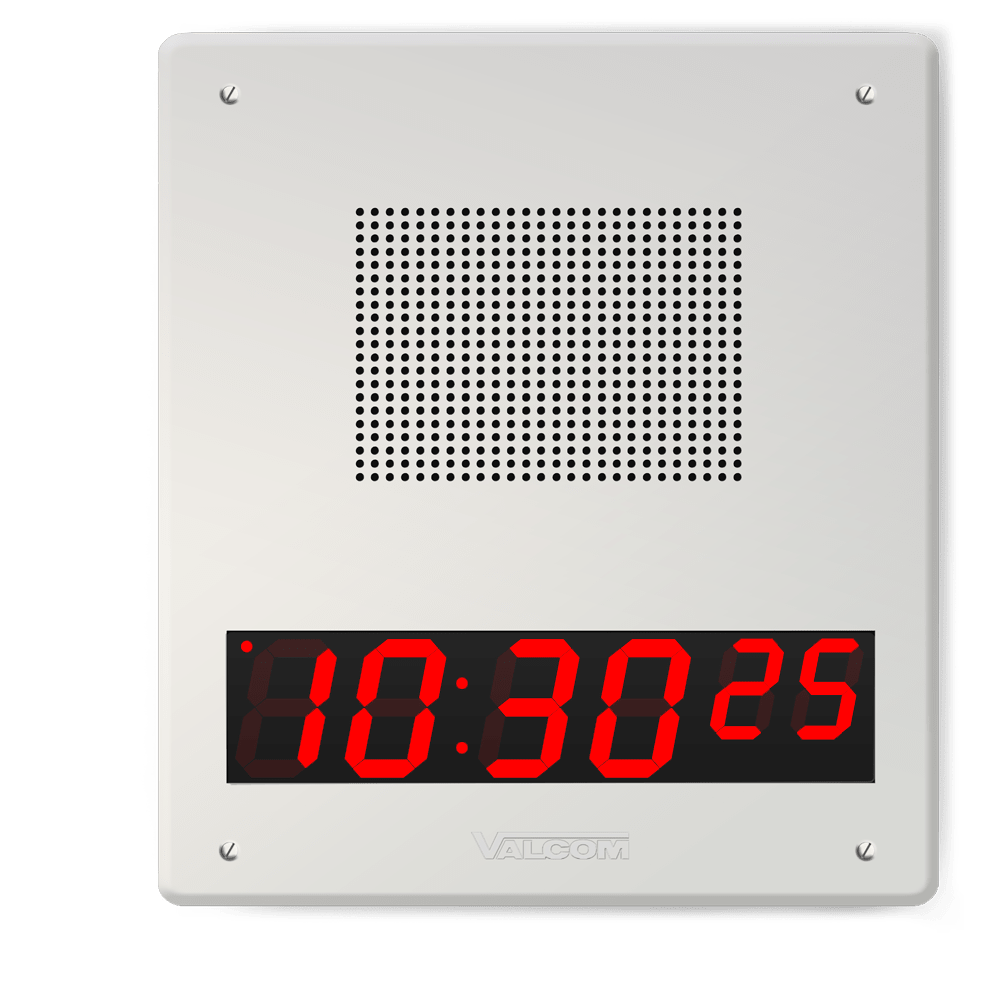 VALCOM VIP - 426A - D Ip Speaker With 6 - digit Clock VIP-426A-D - The Telecom Spot