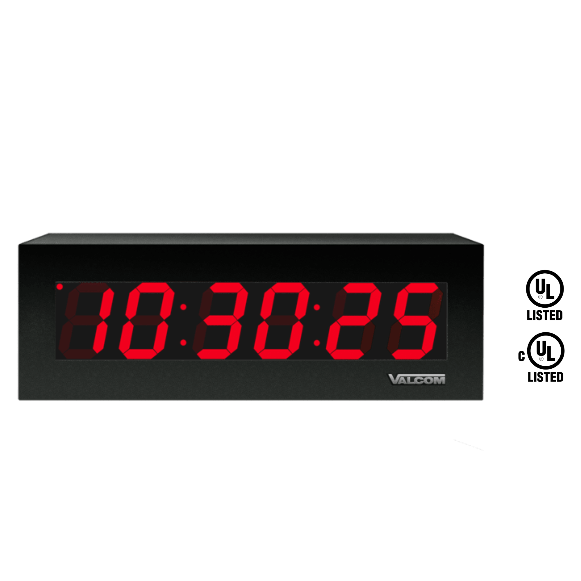 Valcom VIP - D625A Ip Poe 6 Digit, 2.5 Inch Digital Clock VIP-D625A - The Telecom Spot