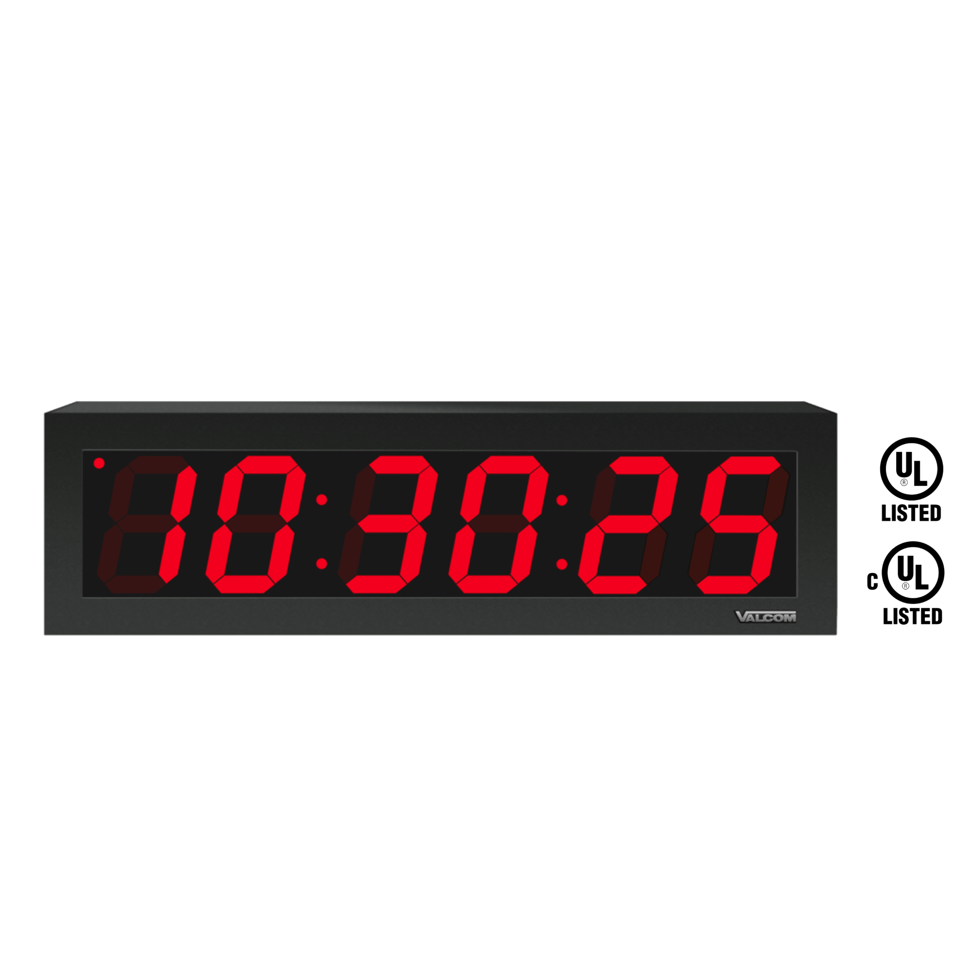 Valcom VIP - D640A IP PoE 4.0in. /6 Digit Digital Clock VIP-D640A - The Telecom Spot