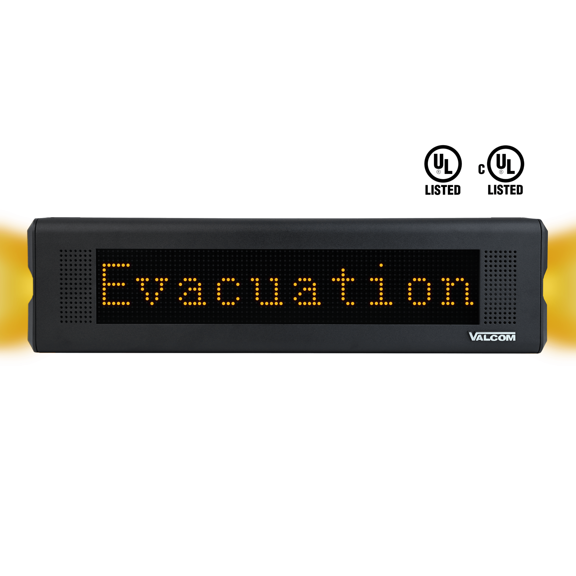 VALCOM VL520BK - F - FC - SA Synn - Apps IP Speaker with Text & Flasher Full Color Black Finish VL520BK-F-FC-SA - The Telecom Spot