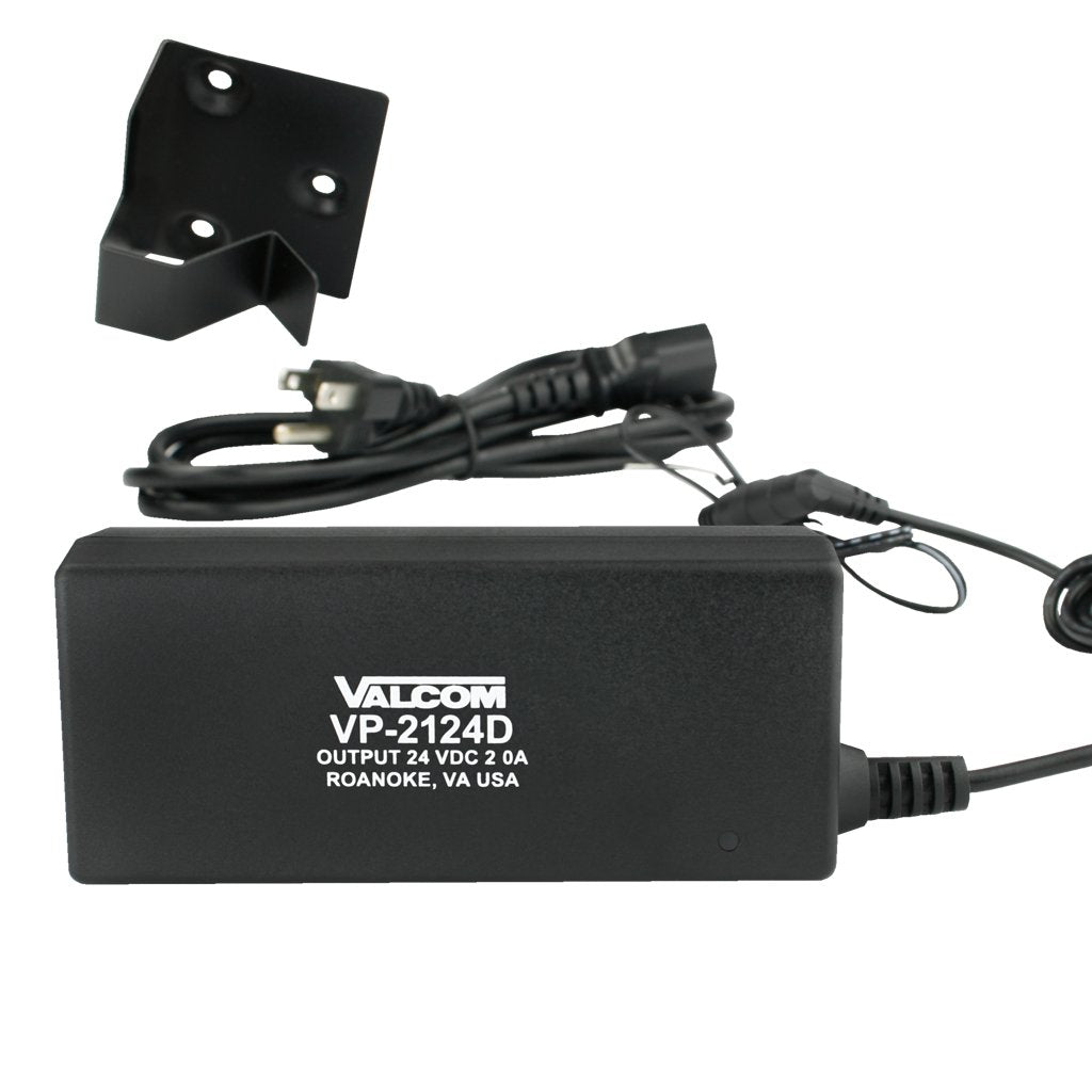 VALCOM Wall- Rack or Wall Mount 2 amp Power Sup VP-2124D - The Telecom Spot