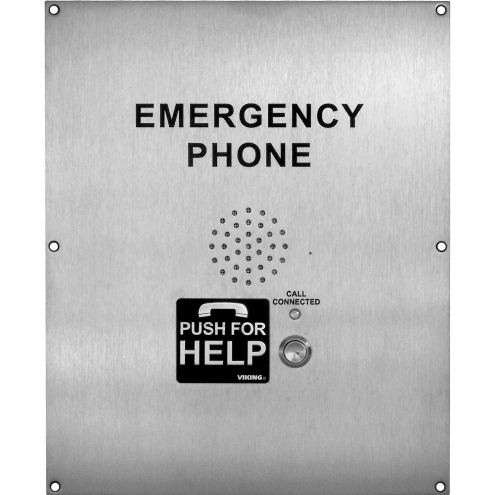 Viking E - 1600 - 02A Stainless Steel ADA Compliant Emergency Phone – Handsfree Auto Dialer for Elevators & Public Safety E-1600-02A - The Telecom Spot