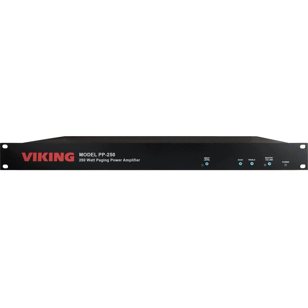 Viking Electronics 250 Watt 70V Paging Power Amplifier PP-250 - The Telecom Spot