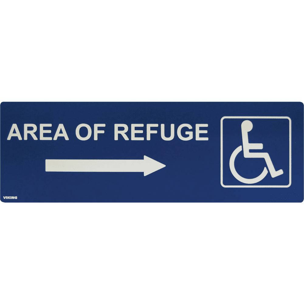 Viking Electronics ARS - DRB100 Area of Refuge Sign Right Arrow ARS-DRB100 - The Telecom Spot