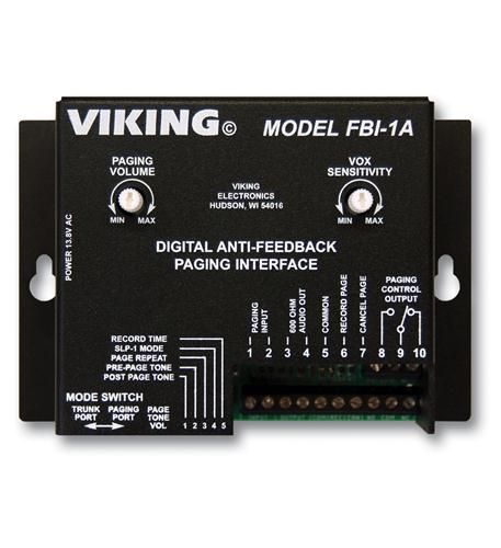 Viking Electronics FBI-1A New Digital Anti-Feedback Paging Interface FBI-1A - The Telecom Spot