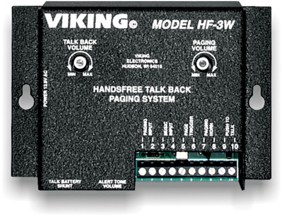 Viking Electronics HF-3W Handsfree Talkback Amplifier HF-3W - The Telecom Spot