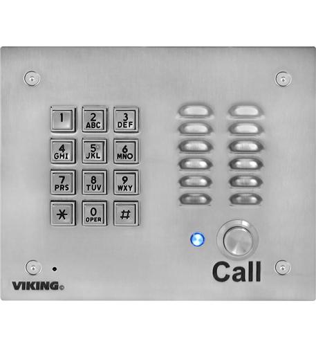 Viking Electronics K-1700-IP-EWP VoIP Stainless Steel Entry Phone K-1700-IP-EWP - The Telecom Spot