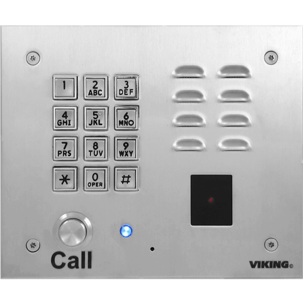 Viking Electronics K - 1770 - IP - EWP VoIP Stainless Steel Vandal Resistant Door Phone with Keypad Entry System and Proximity Card Reader EWP K-1770-IP-EWP - The Telecom Spot
