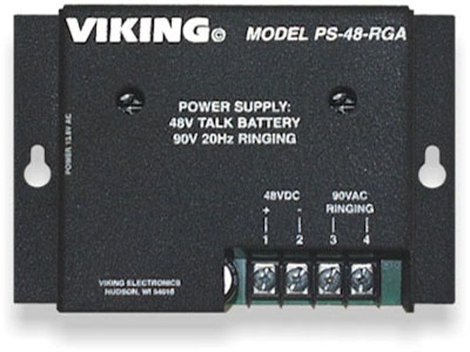 Viking Electronics Power Supply- 48V Talk Battery PS-48-RGA - The Telecom Spot